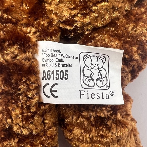 NWT Fiesta Foo Brown Happiness Bear With Gray Agate Power Bead Bracelet - Picture 7 of 7